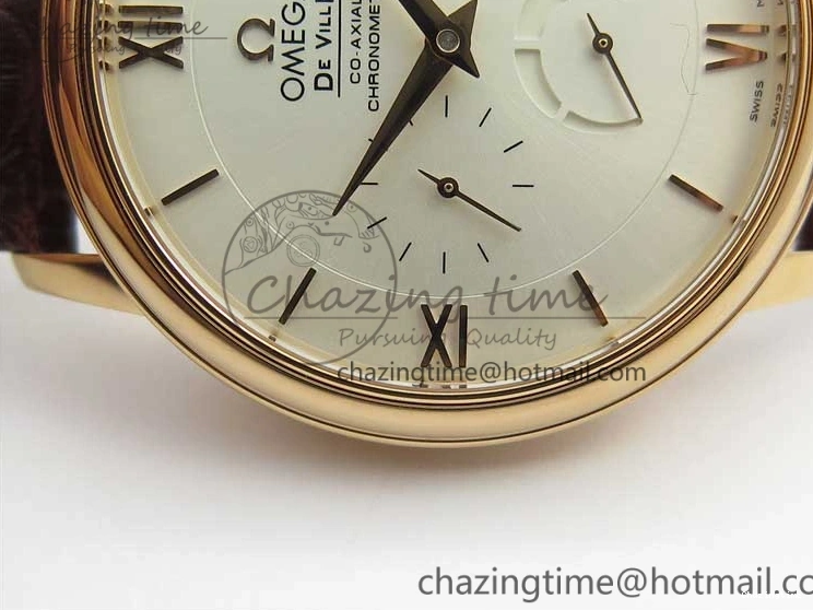 0422 De Ville Prestige Real PR RG ZF 1:1 Best Edition White Dial on Brown Leather Strap MIYOTA HighPerformance 7939